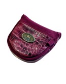 Red Croc Leather Mallet Putter Cover