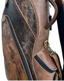 Brindle Cowhide Leather Golf Bag