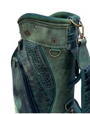 Green Croc Leather Golf Bag