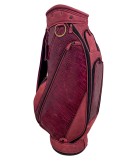 Red Croc Leather Golf Bag