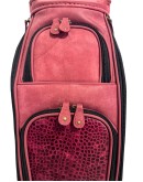 Red Croc Leather Golf Bag