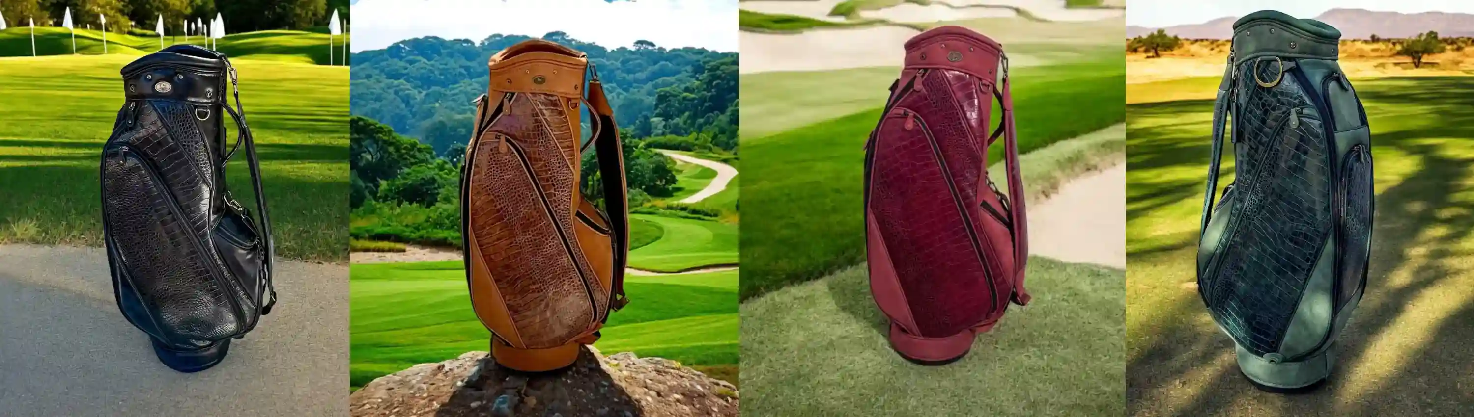 Get Our Premium Luxury Leather Cart Golf Bags to be in Style in the Course